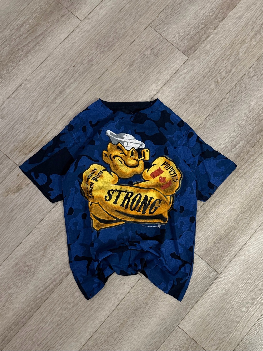 Sick 2015 Popeye blue camo tee